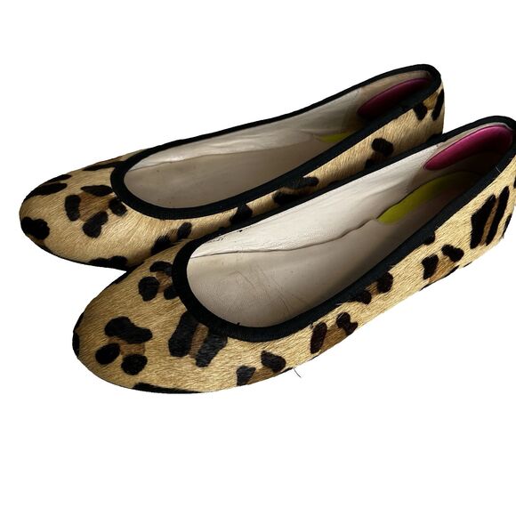 Boden Shoes - Boden Shoes Flat Leopard Print Calf-Hair Ballet Casual Size 41